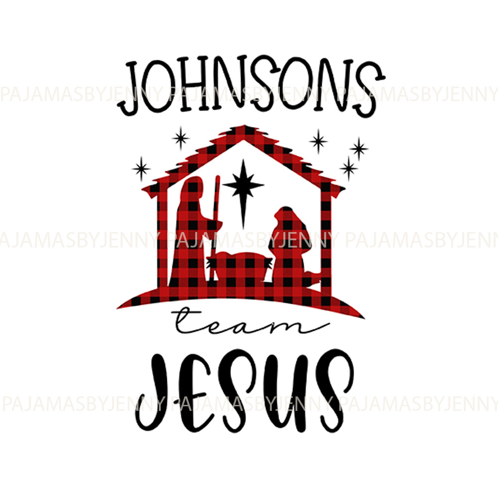 Custom Name Nativity Family Pajamas For Xmas Navy Custom Name Nativity Family Pajamas For Xmas Navy