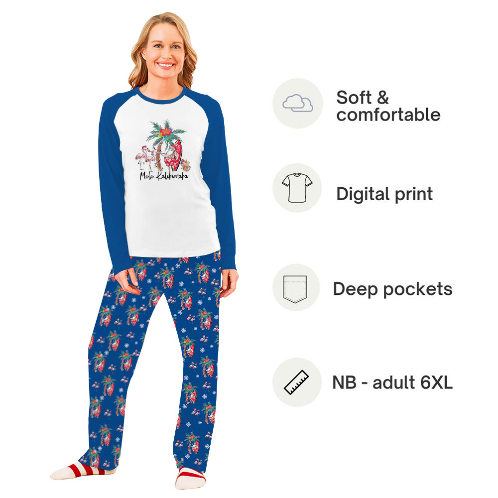 Tropical Theme Mele Kalikimaka Christmas Pajamas Family Tropical Theme Mele Kalikimaka Christmas Pajamas Family