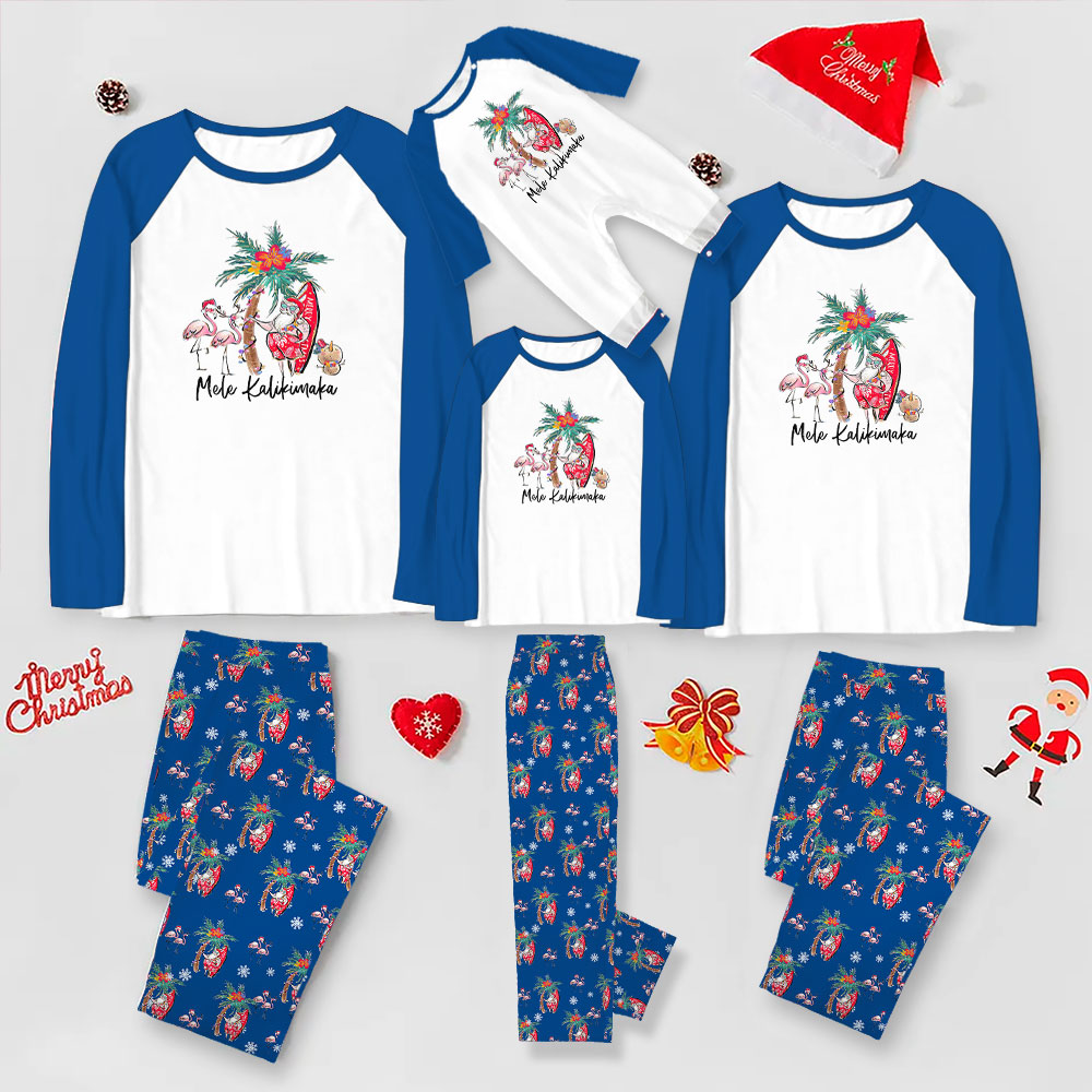 Tropical Theme Mele Kalikimaka Christmas Pajamas Family Tropical Theme Mele Kalikimaka Christmas Pajamas Family