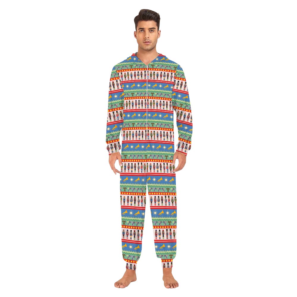 Festive Nutcracker Christmas Family Matching Onesies With Dog Festive Nutcracker Christmas Family Matching Onesies With Dog