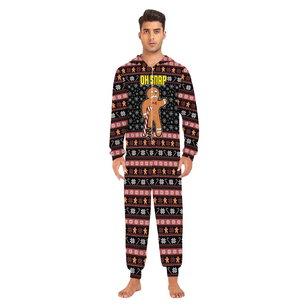 Oh Snap Gingerbread Family Matching Pajamas Onesies Oh Snap Gingerbread Family Matching Pajamas Onesies