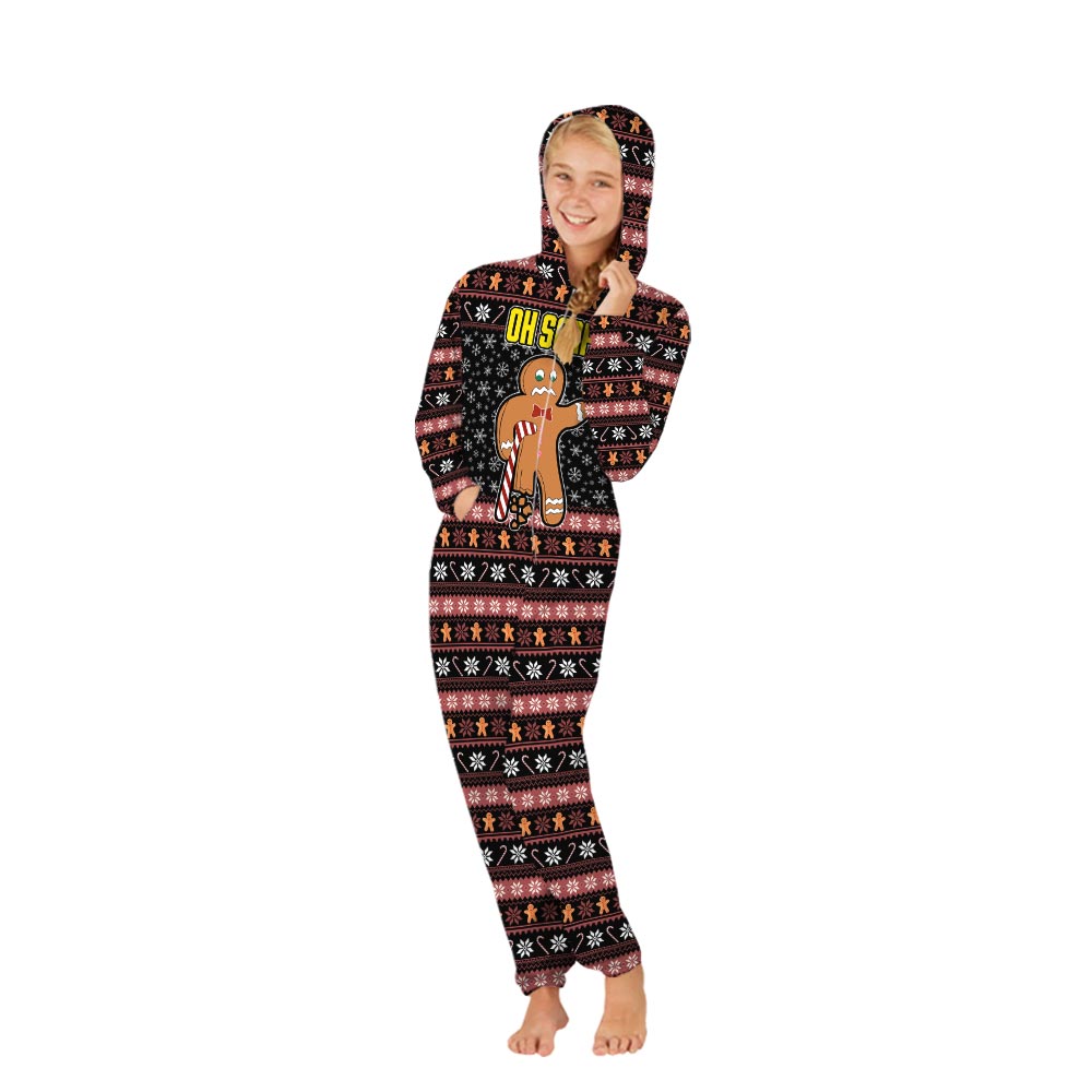 Oh Snap Gingerbread Family Matching Pajamas Onesies Oh Snap Gingerbread Family Matching Pajamas Onesies