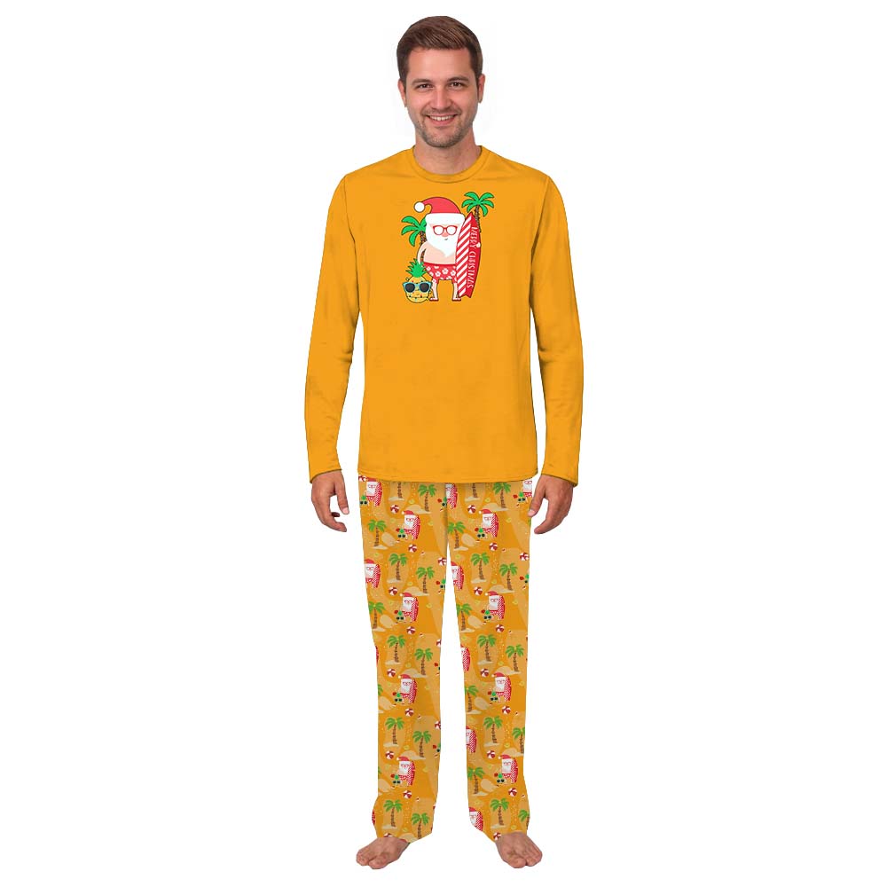 Unique Tropical Santa Pajamas Sets Matching Family