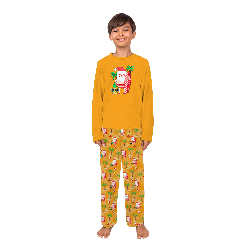 Unique Tropical Santa Pajamas Sets Matching Family