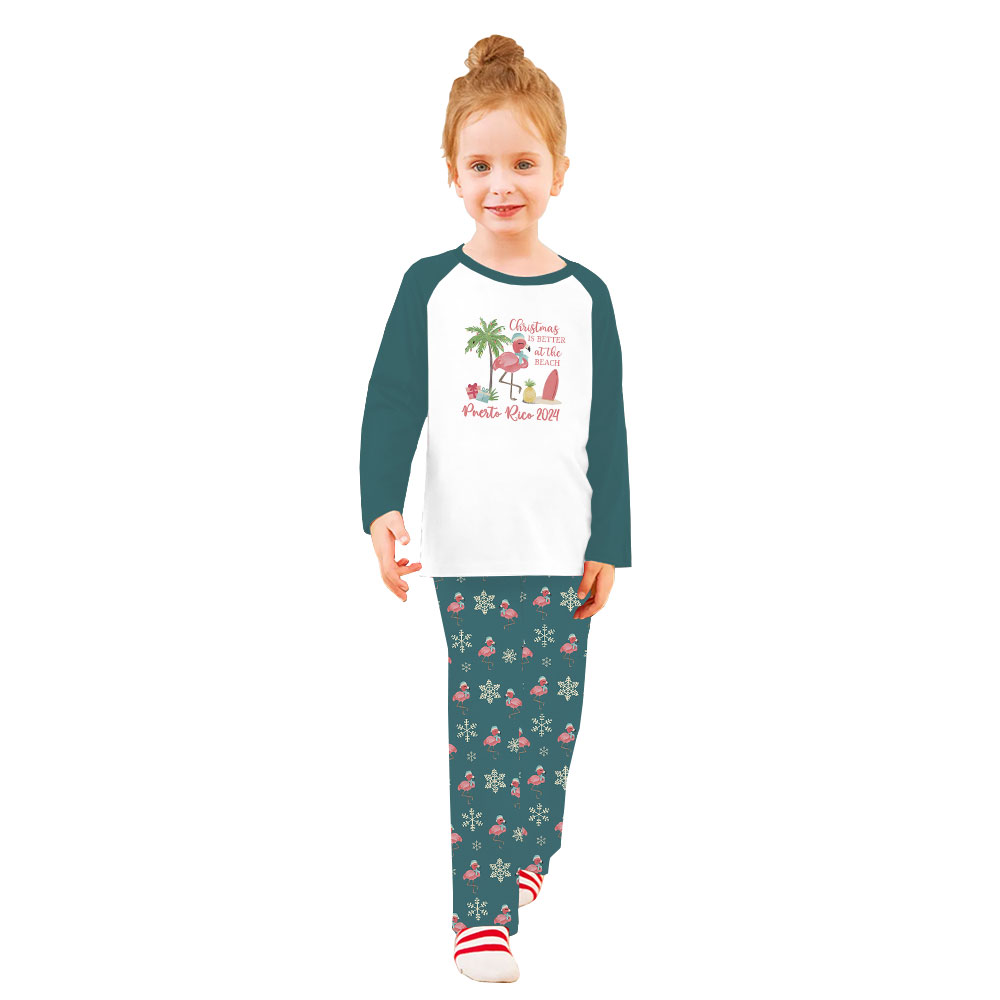 2024 Matching Tropical Christmas Pajamas Tops And Pants 2024 Matching Tropical Christmas Pajamas Tops And Pants