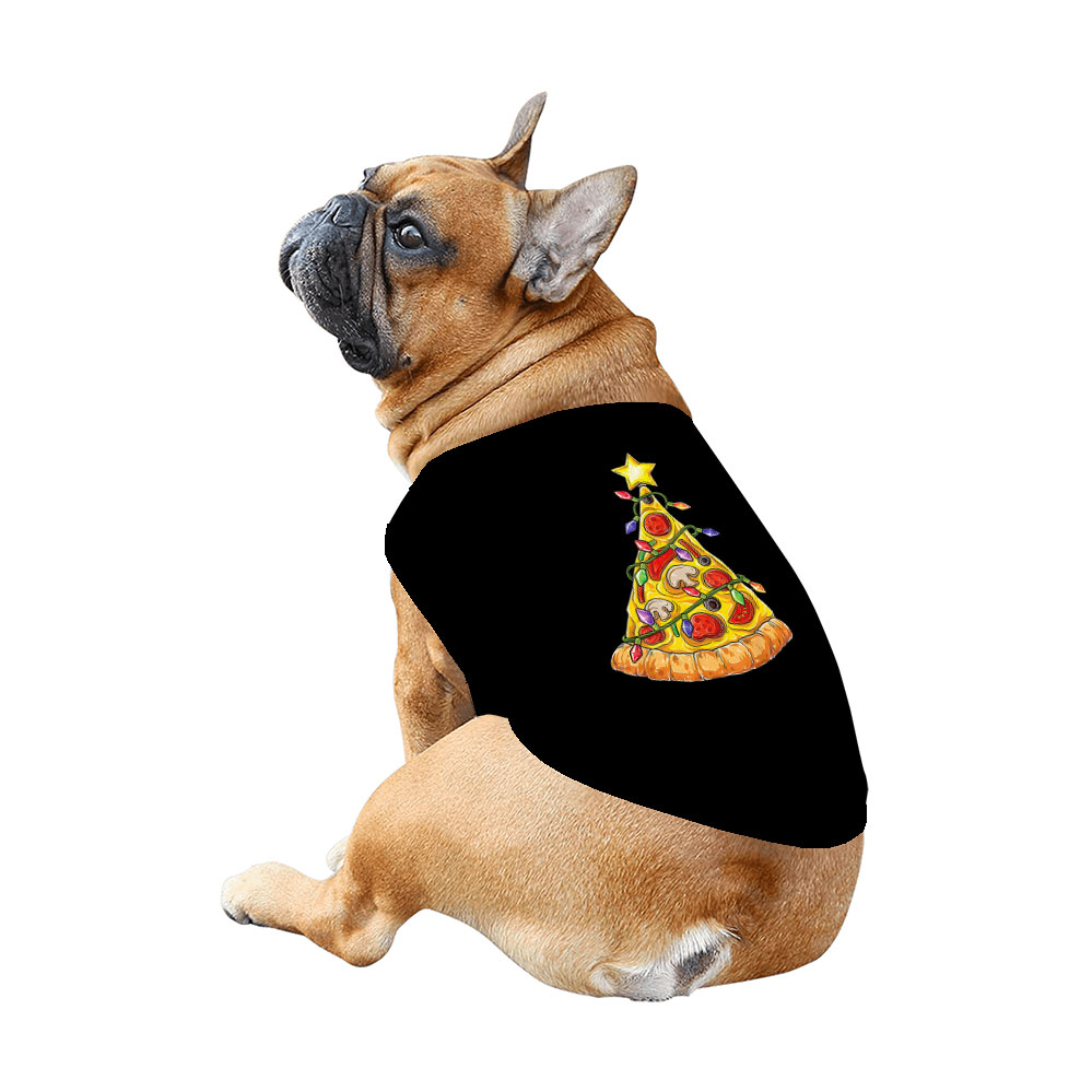Pizza Christmas Pajamas Sleepwear Black Pizza Christmas Pajamas Sleepwear Black