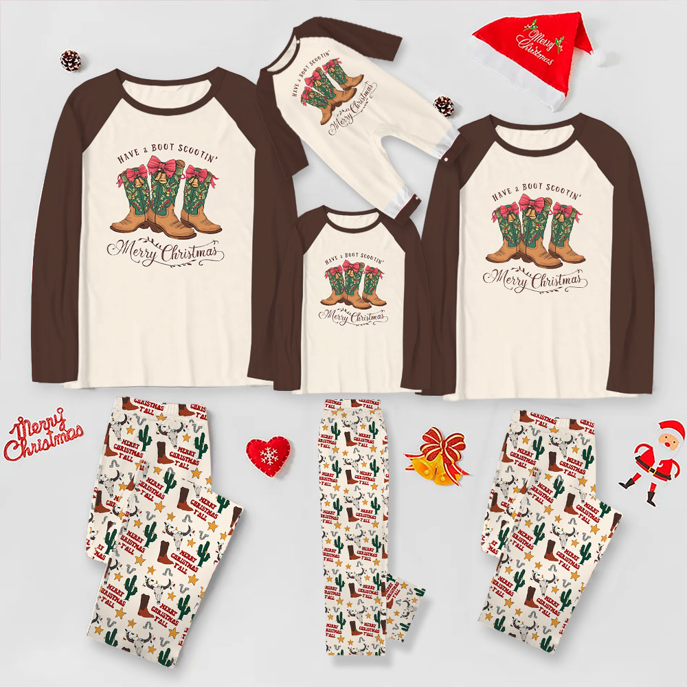 Vintage Wild Western Style Pajamas For Family Vintage Wild Western Style Pajamas For Family