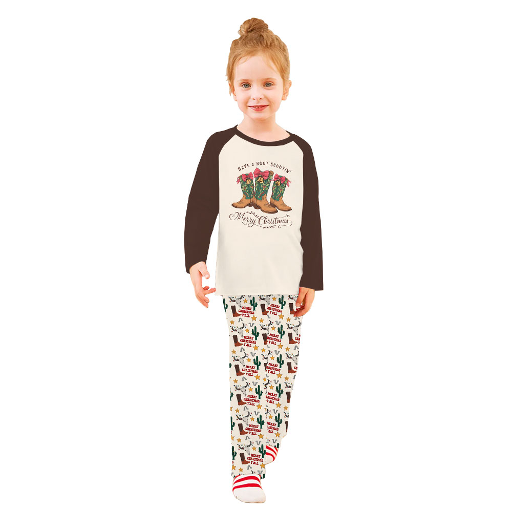 Vintage Wild Western Style Pajamas For Family Vintage Wild Western Style Pajamas For Family