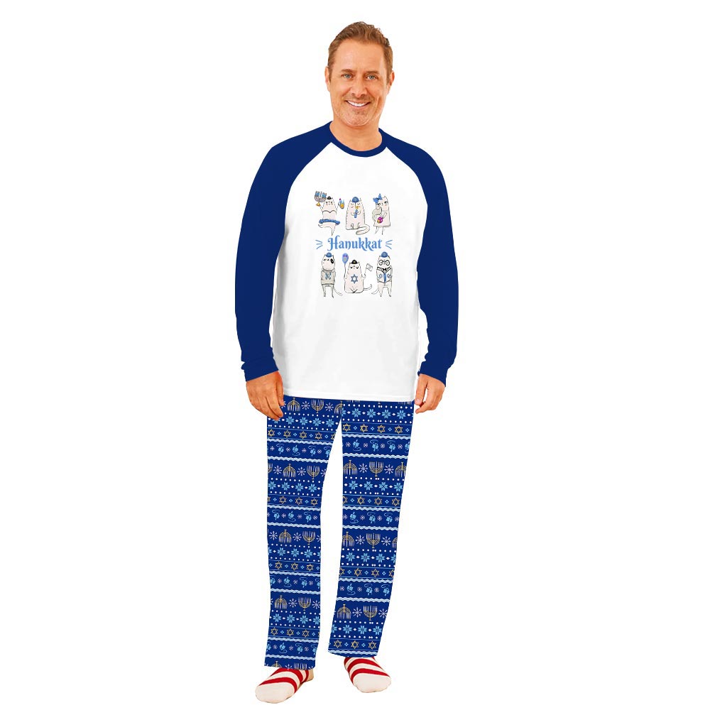 Funny Hanukkat Family Matching Pajamas With Dog For Hanukkah Funny Hanukkat Family Matching Pajamas With Dog For Hanukkah