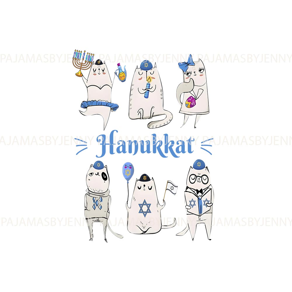 Funny Hanukkat Family Matching Pajamas With Dog For Hanukkah Funny Hanukkat Family Matching Pajamas With Dog For Hanukkah
