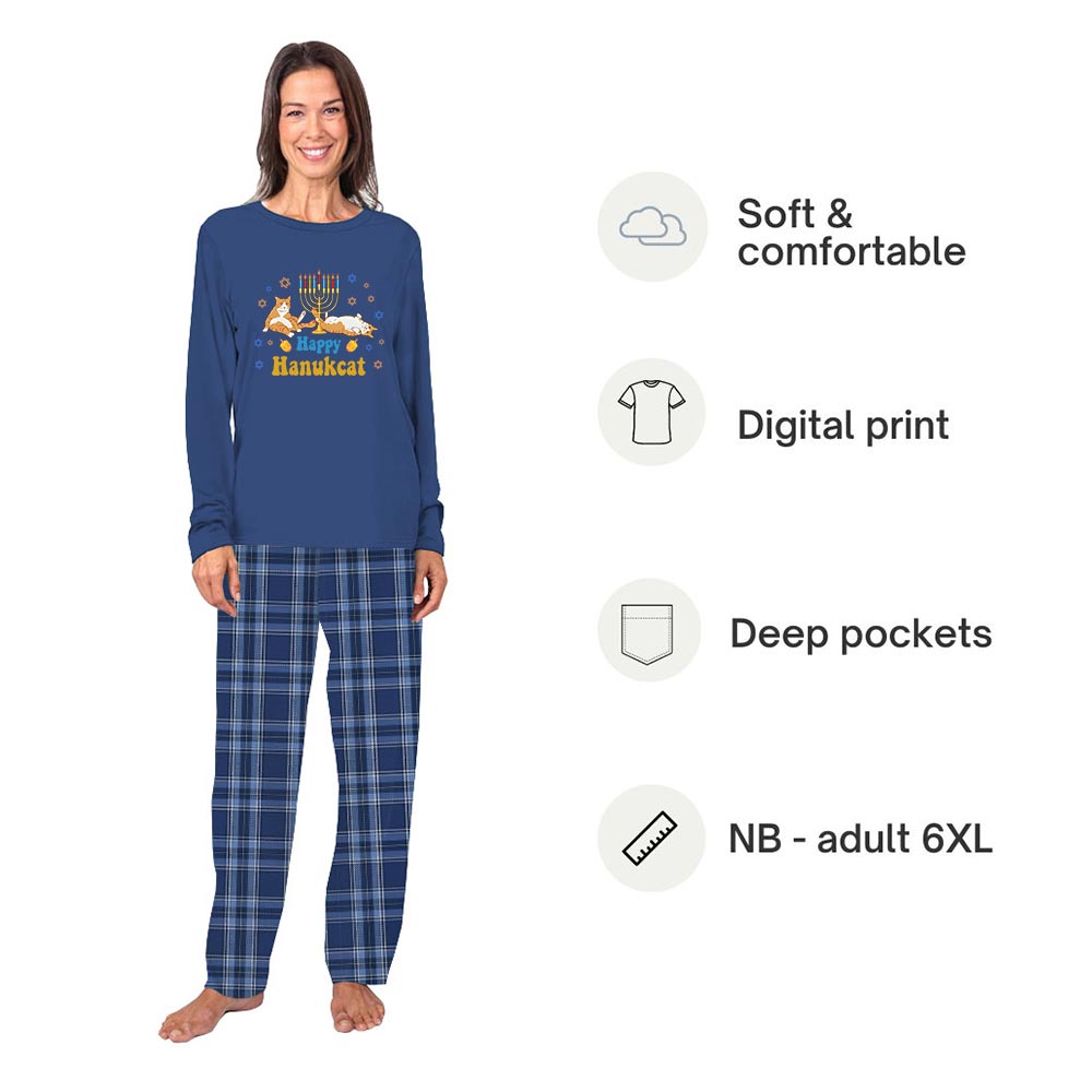 Funny Happy Hanukat Holiday Family Pajamas Funny Happy Hanukat Holiday Family Pajamas