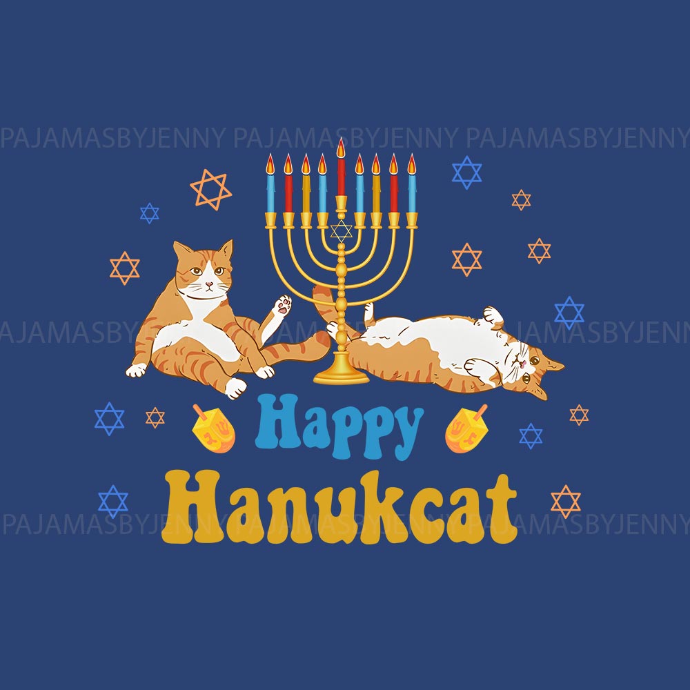 Funny Happy Hanukat Holiday Family Pajamas Funny Happy Hanukat Holiday Family Pajamas