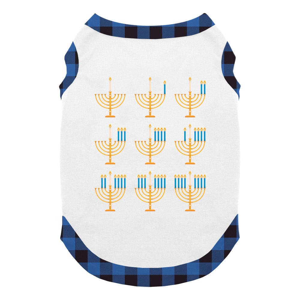 Hanukkah Candles Family Matching Pajamas With Dog Hanukkah Candles Family Matching Pajamas With Dog