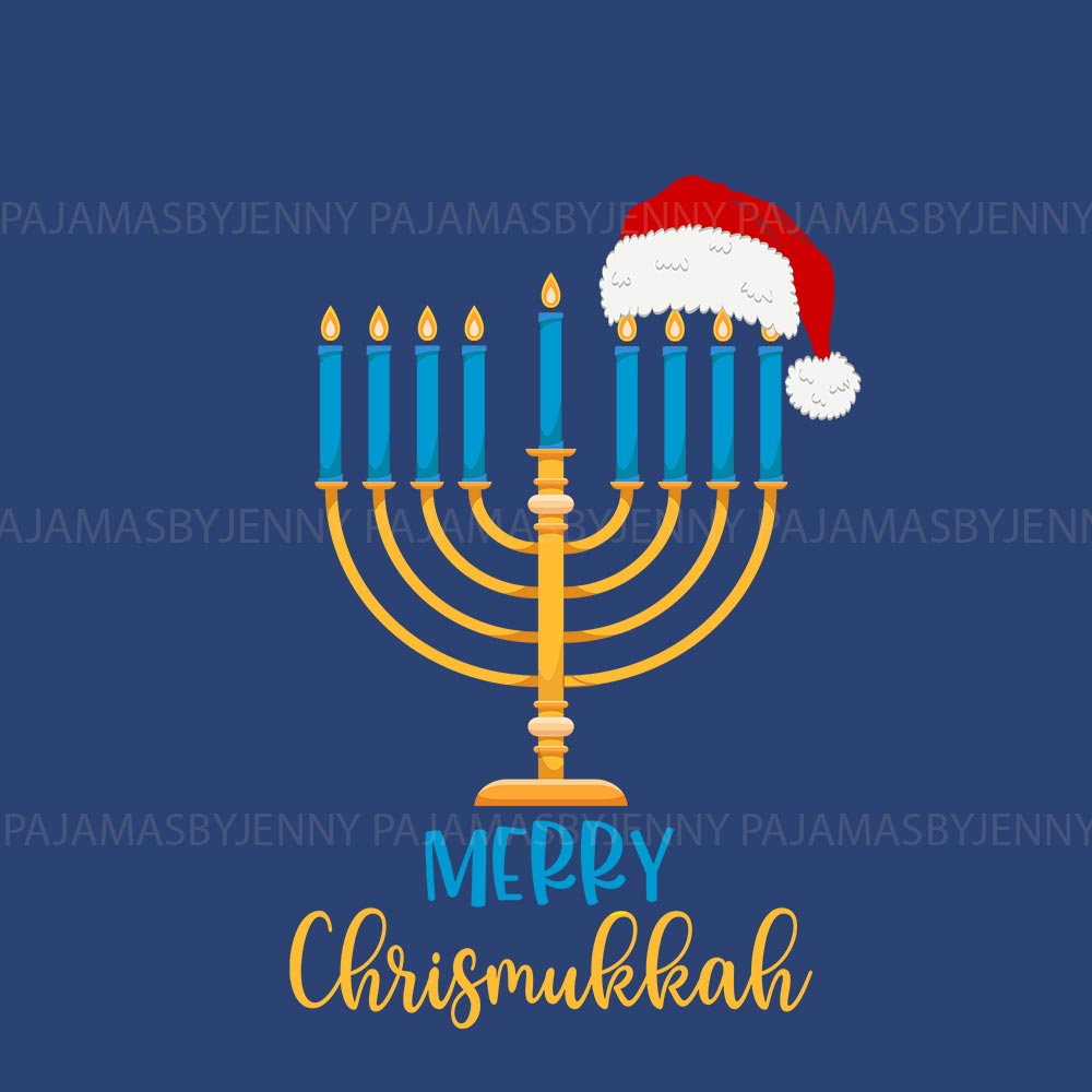Festive Family Hanukkah Pajamas Sets Saying Merry Chrismukkah Festive Family Hanukkah Pajamas Sets Saying Merry Chrismukkah