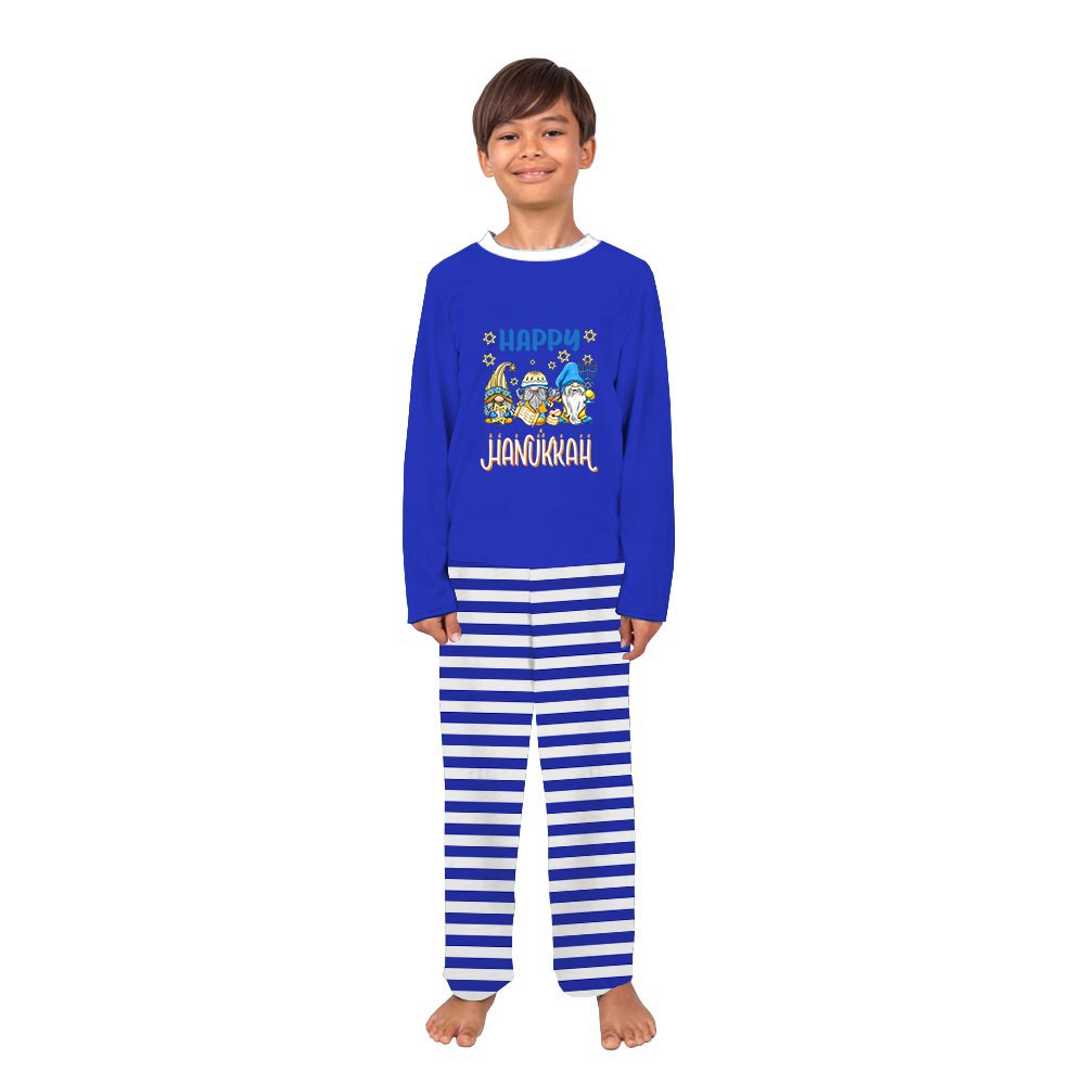 Funny Gnomes Happy Hanukkah Pajamas For Adults and Kids Funny Gnomes Happy Hanukkah Pajamas For Adults and Kids