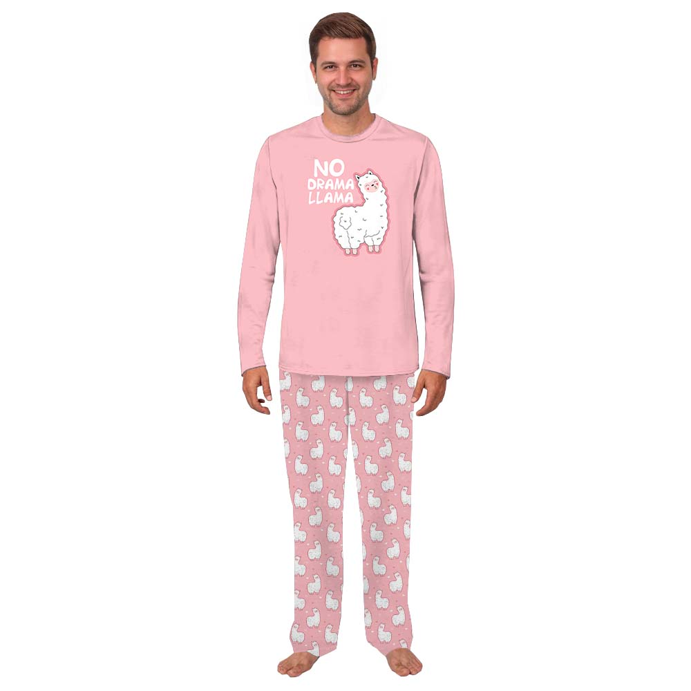 Unique Light Pink Llama Pajamas Sets For Holiday Unique Light Pink Llama Pajamas Sets For Holiday