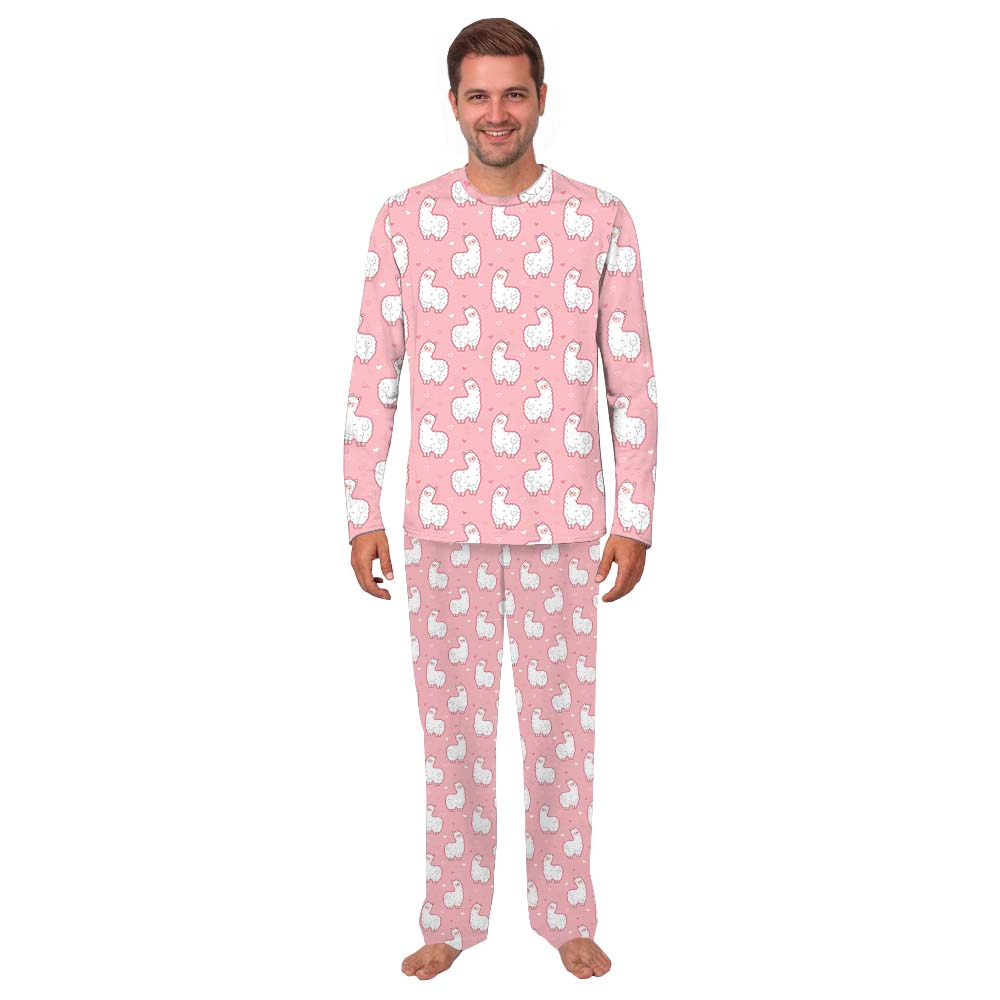 Cute Pink Llama Pajamas Matching Family Cute Pink Llama Pajamas Matching Family