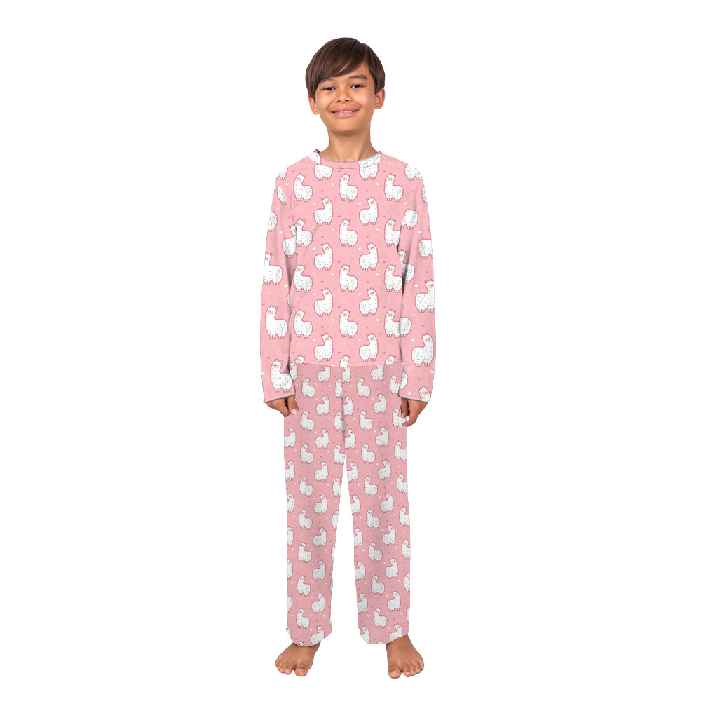 Cute Pink Llama Pajamas Matching Family Cute Pink Llama Pajamas Matching Family