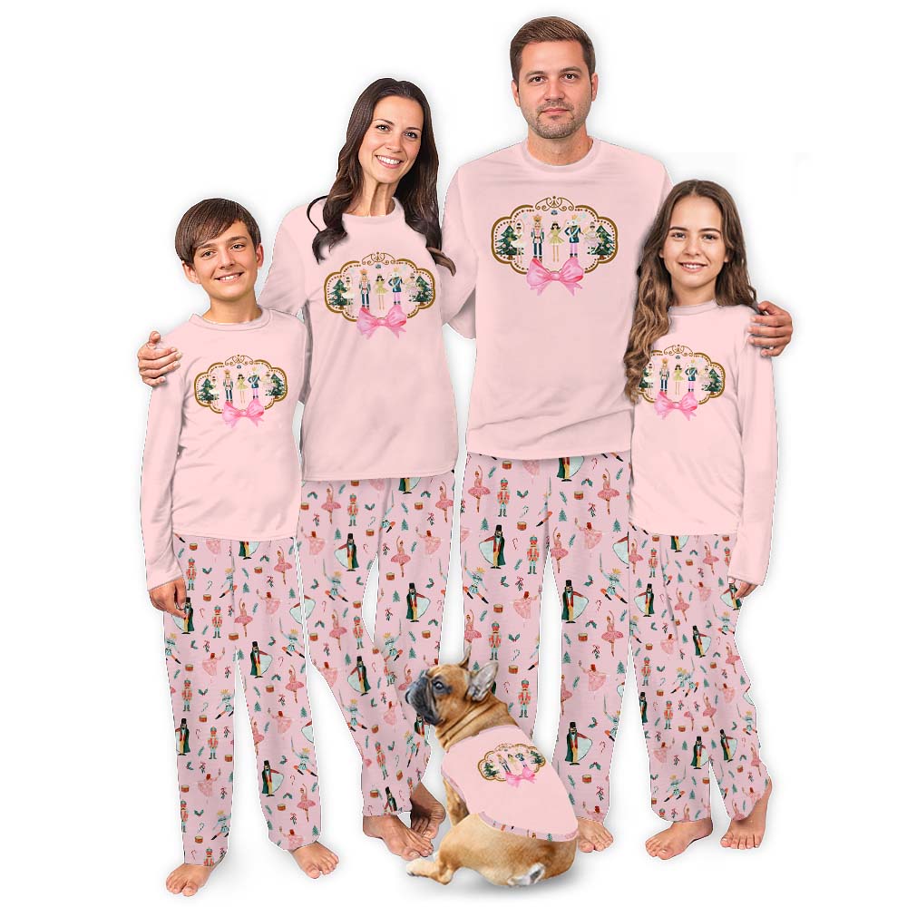 Pink Nutcracker Pajamas Matching Family For Christmas Pink Nutcracker Pajamas Matching Family For Christmas