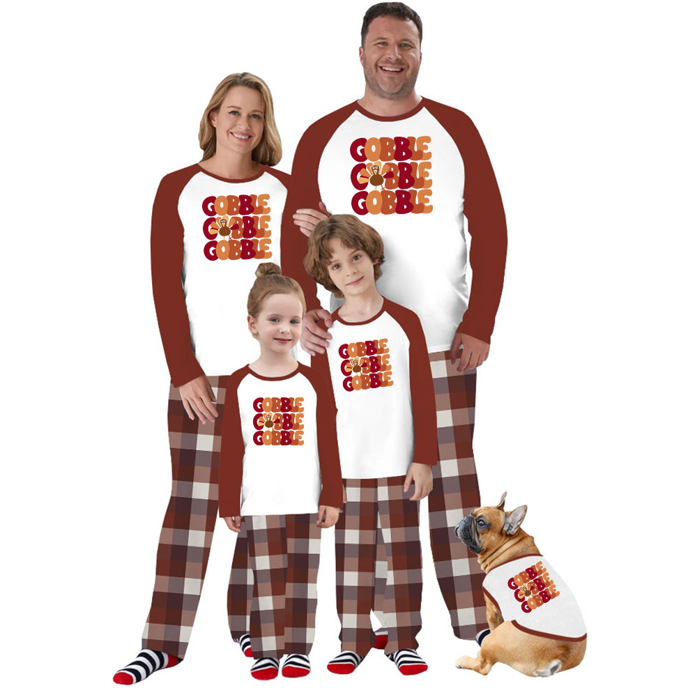 Gobble Matching Thanksgiving Pajama Sets With Plus Size Gobble Matching Thanksgiving Pajama Sets With Plus Size
