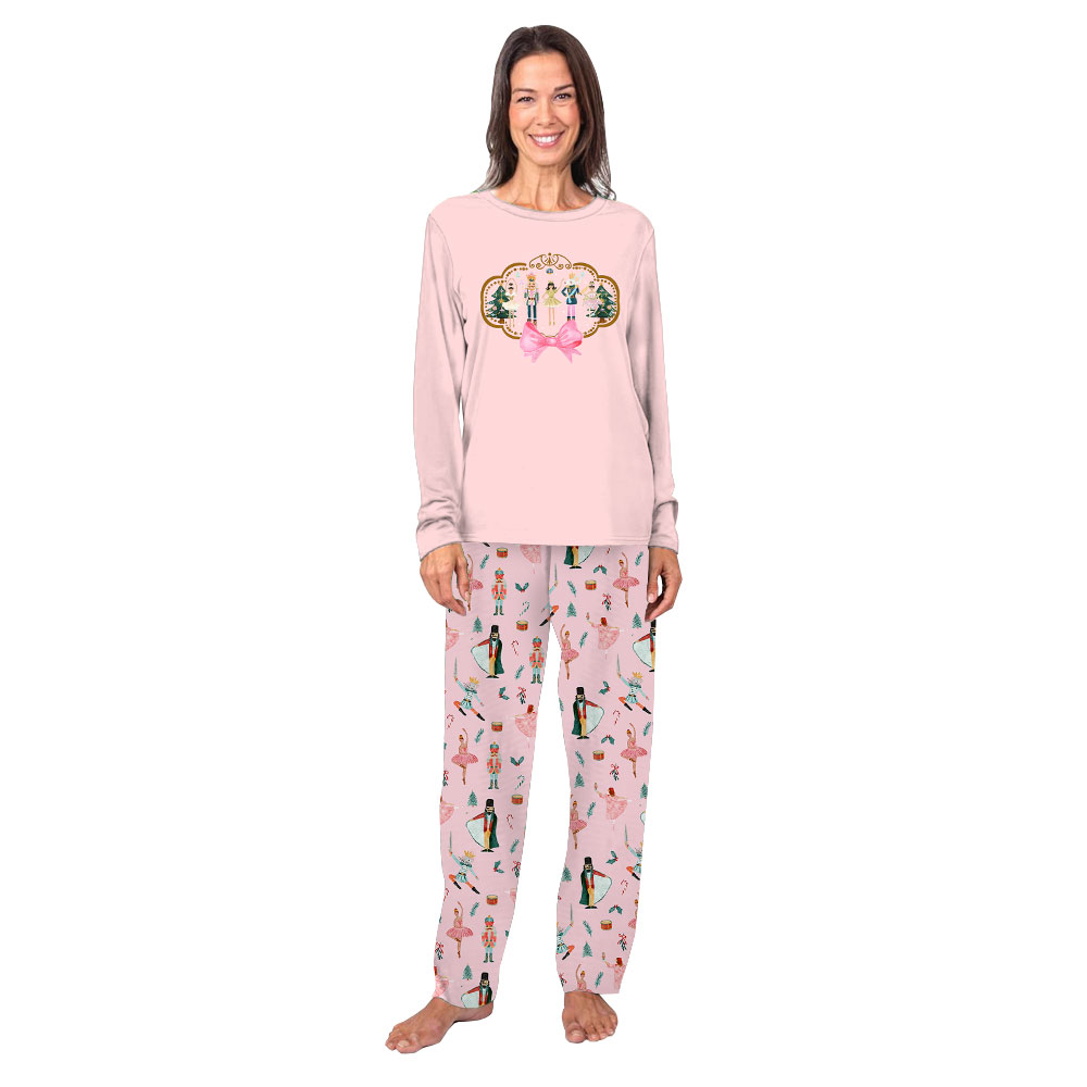 Pink Nutcracker Pajamas Matching Family For Christmas Pink Nutcracker Pajamas Matching Family For Christmas
