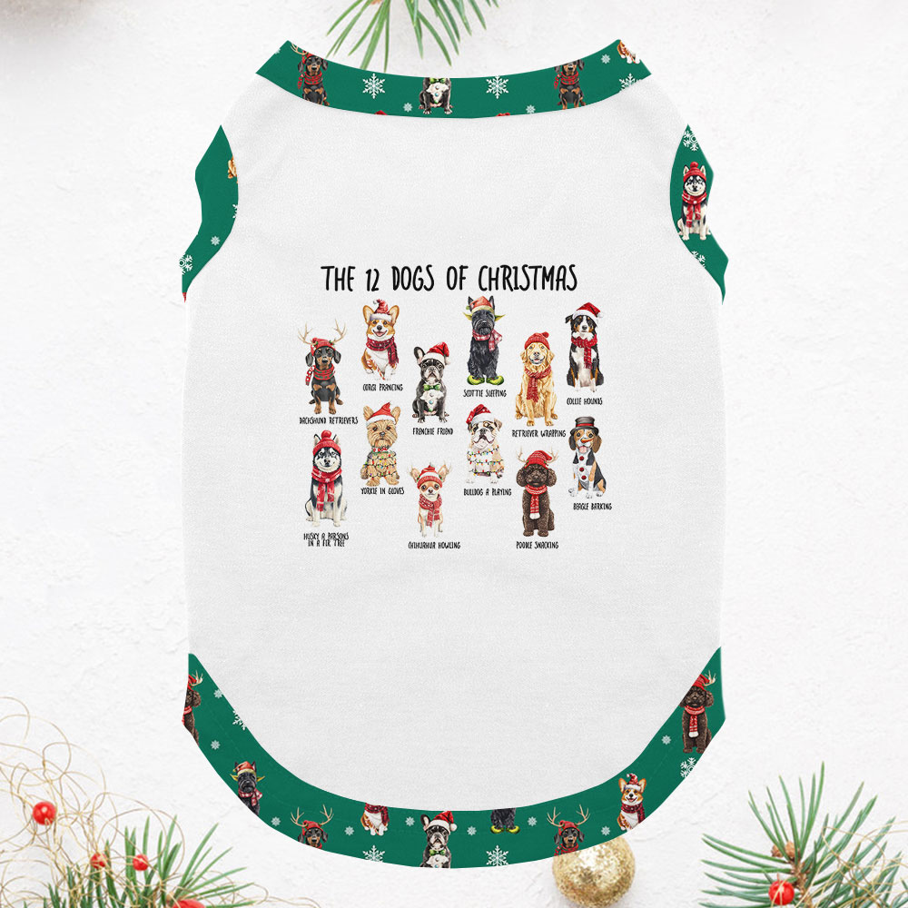 Green Matching Christmas Pajamas For Dog Lovers Green Matching Christmas Pajamas For Dog Lovers