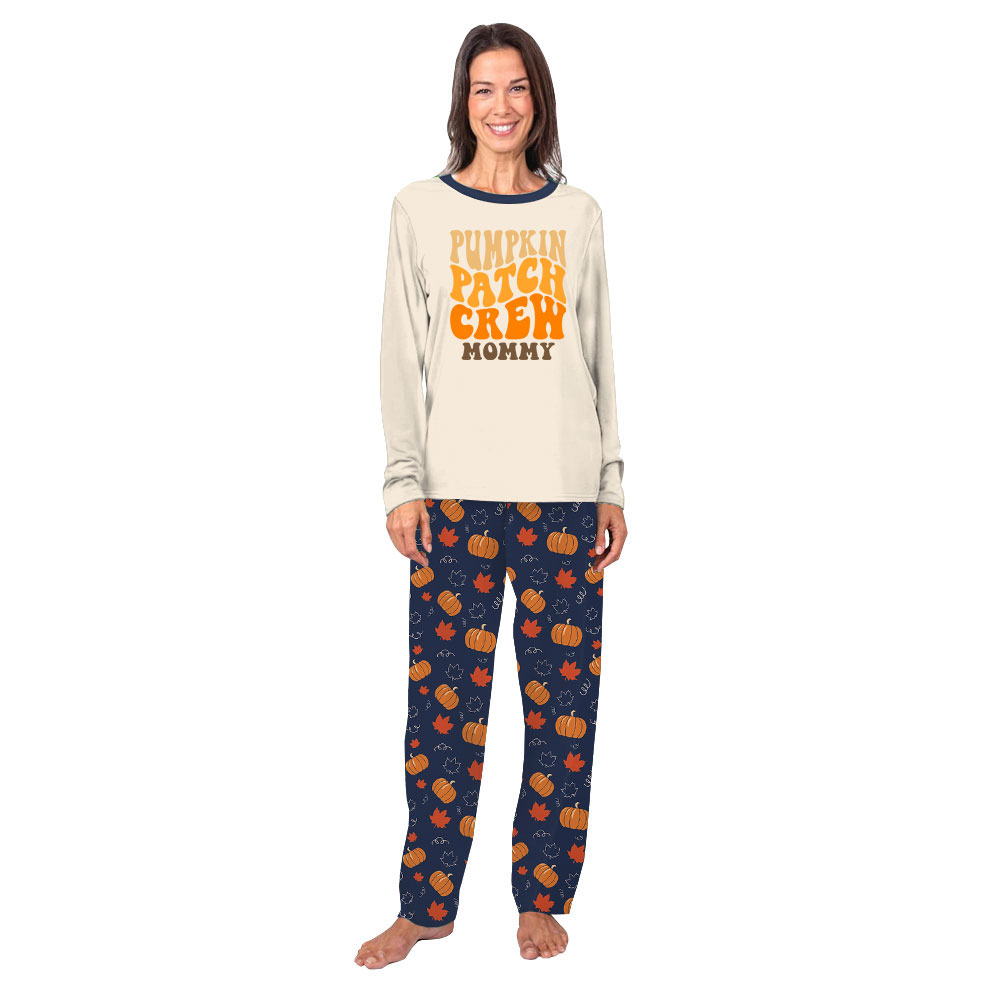Pumpkin Patch Crew Matching Fall PJs Sets Custom Name Pumpkin Patch Crew Matching Fall PJs Sets Custom Name