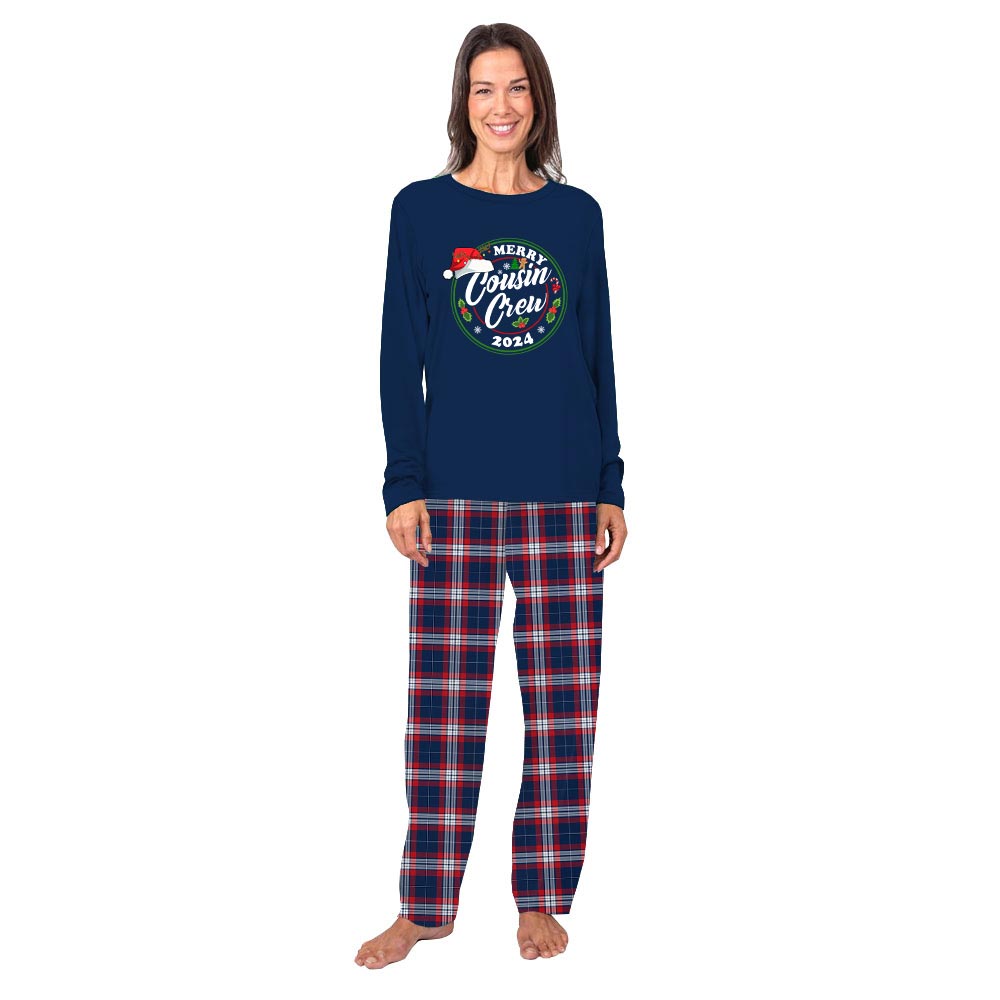 Festive Merry Cousin Crew 2024 Dog And Owner Matching Christmas Pajamas Festive Merry Cousin Crew 2024 Dog And Owner Matching Christmas Pajamas
