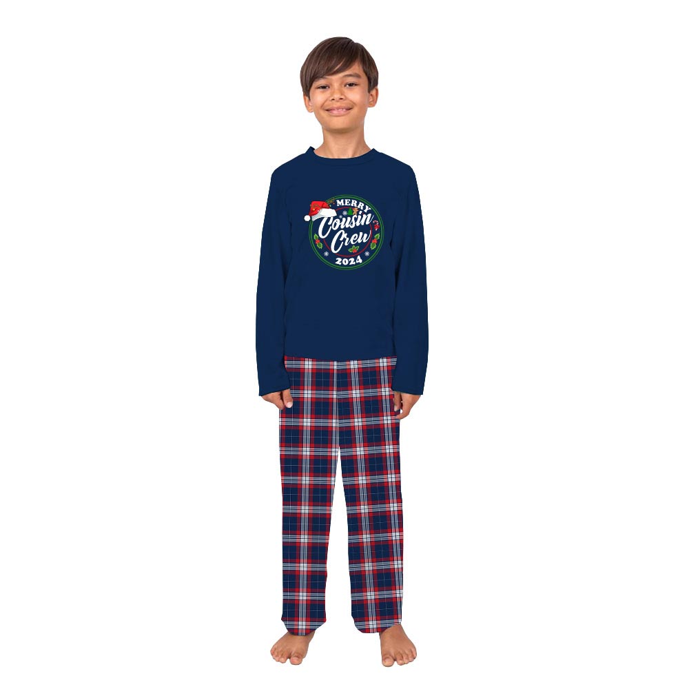 Festive Merry Cousin Crew 2024 Dog And Owner Matching Christmas Pajamas Festive Merry Cousin Crew 2024 Dog And Owner Matching Christmas Pajamas