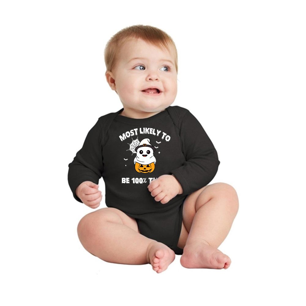 Personalized Halloween Boo Most Likely To Matching Family PJs Cotton