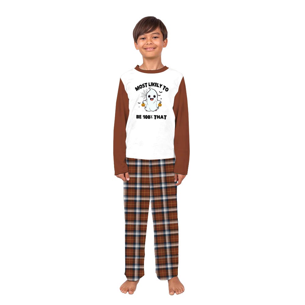 Customizable Boo Most Likely To Matching Family PJs For Halloween