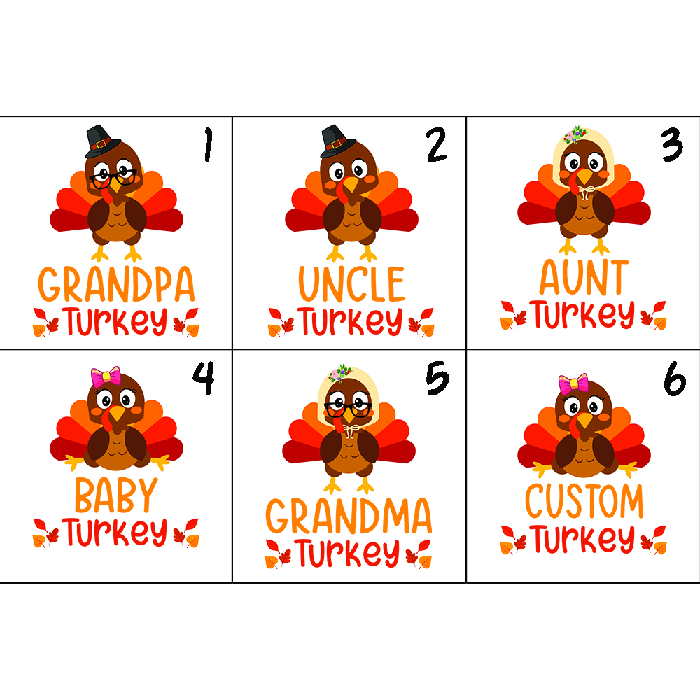 Personalized Turkey Matching Thanksgiving Jammies Family Personalized Turkey Matching Thanksgiving Jammies Family