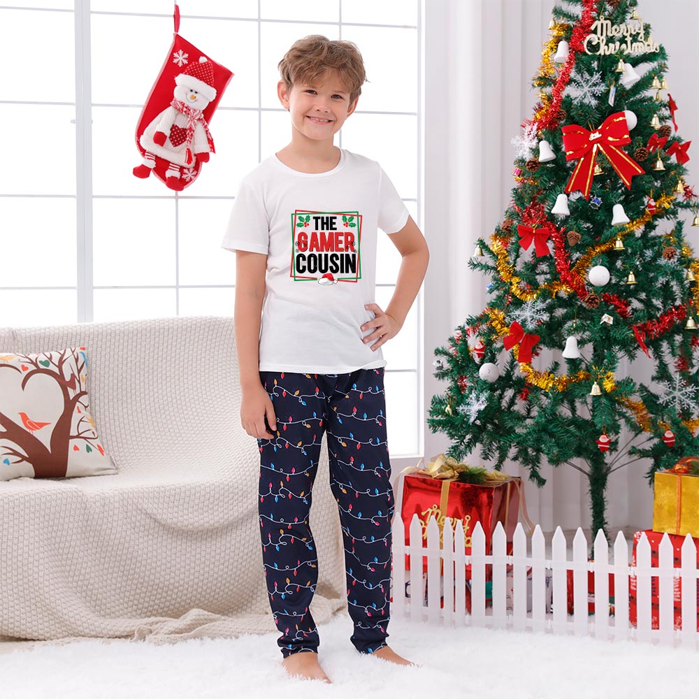 Short Matching Personalized Cousin Crew Family Pajamas