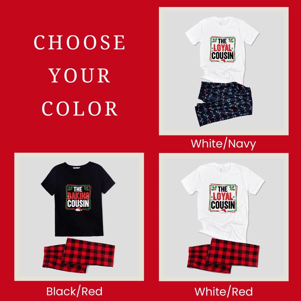 Short Matching Personalized Cousin Crew Family Pajamas