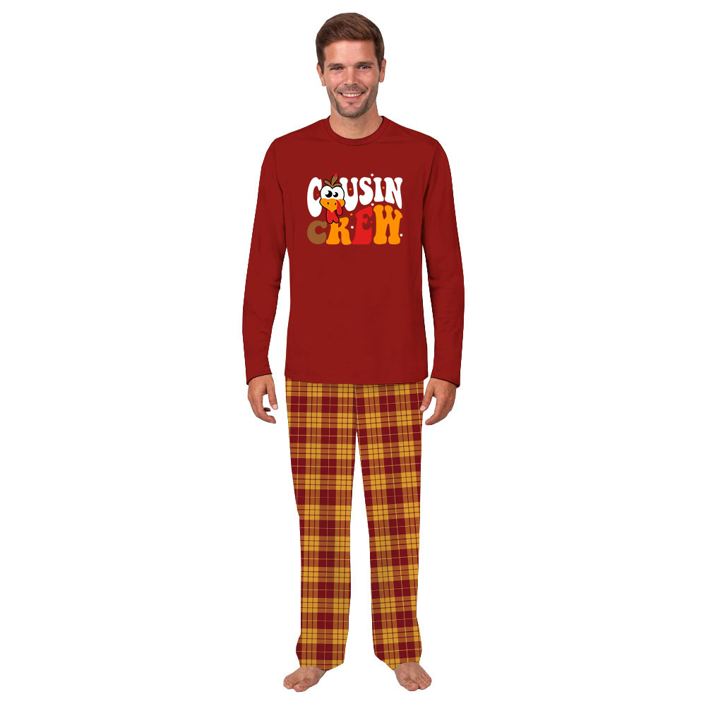 Festive Cousin Crew Turkey Pajamas For Thanksgiving Festive Cousin Crew Turkey Pajamas For Thanksgiving