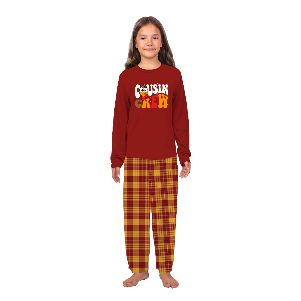 Festive Cousin Crew Turkey Pajamas For Thanksgiving Festive Cousin Crew Turkey Pajamas For Thanksgiving