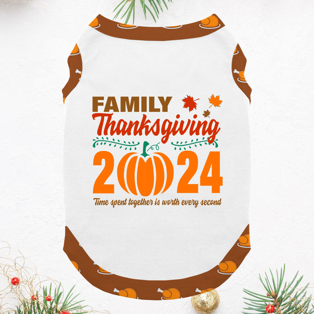 2024 Matching Thanksgiving Jammies For Family Brown White 2024 Matching Thanksgiving Jammies For Family Brown White