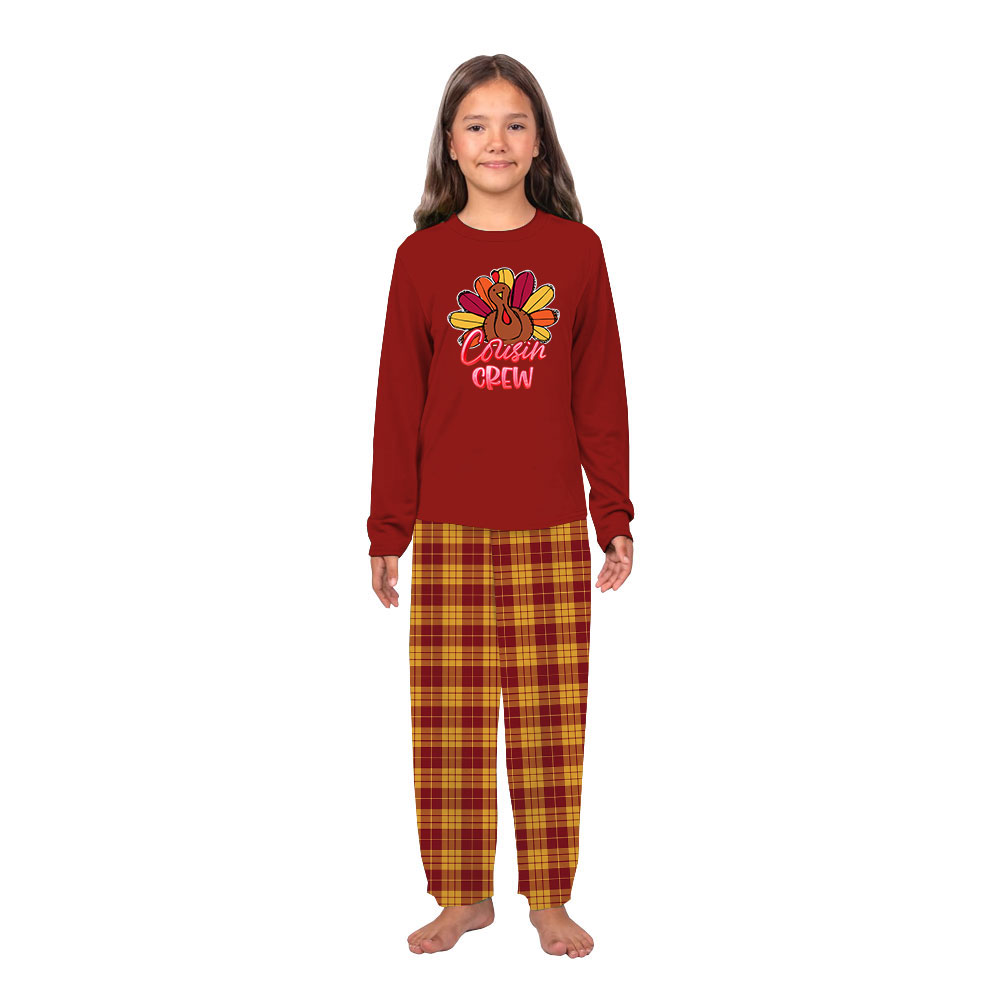 Thanksgiving Cousin Crew Matching Turkey Jammies Thanksgiving Cousin Crew Matching Turkey Jammies