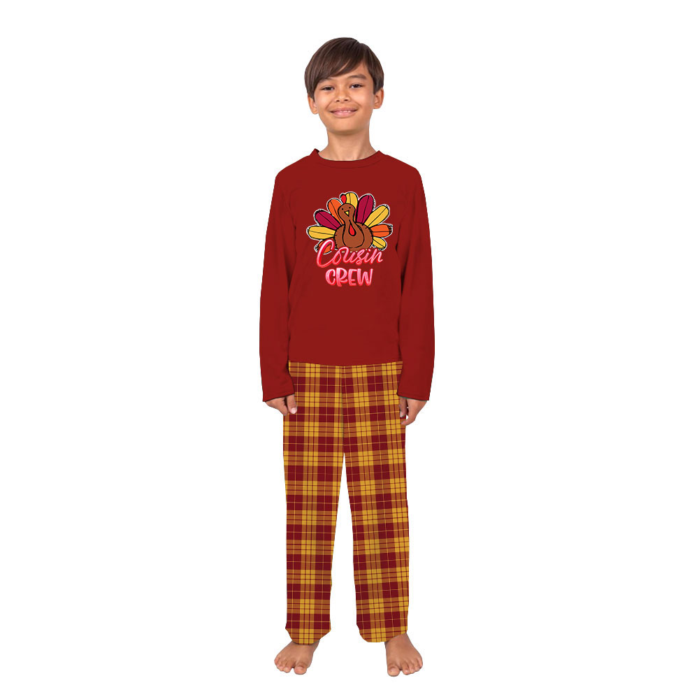 Thanksgiving Cousin Crew Matching Turkey Jammies Thanksgiving Cousin Crew Matching Turkey Jammies