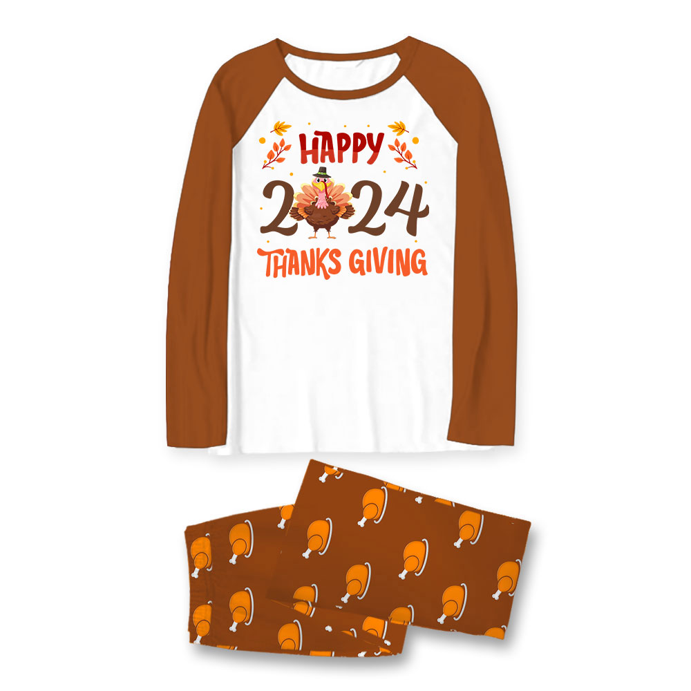Happy Thanksgiving Matching Turkey Pajamas Family 2024 Happy Thanksgiving Matching Turkey Pajamas Family 2024
