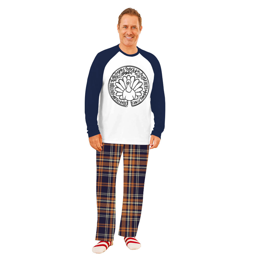 Matching Family Thanksgiving Jammies With Turkey Design Matching Family Thanksgiving Jammies With Turkey Design