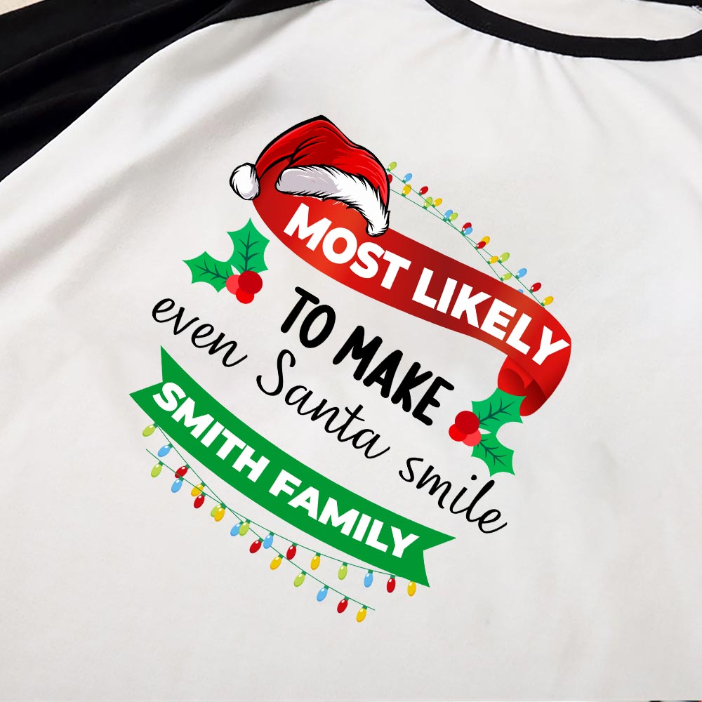 Personalized Most Likely To Family Matching Pajamas With Dog