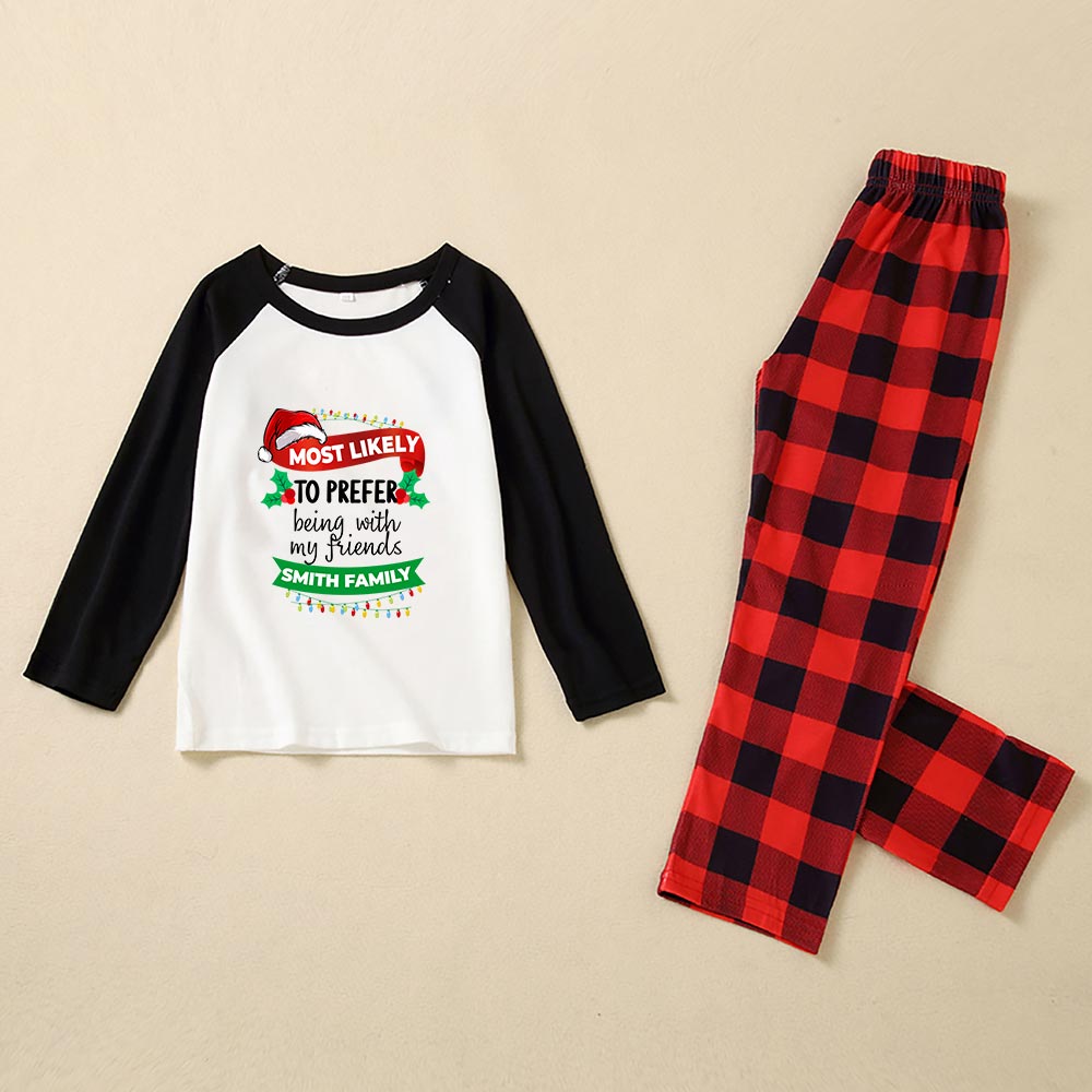Personalized Most Likely To Family Matching Pajamas With Dog