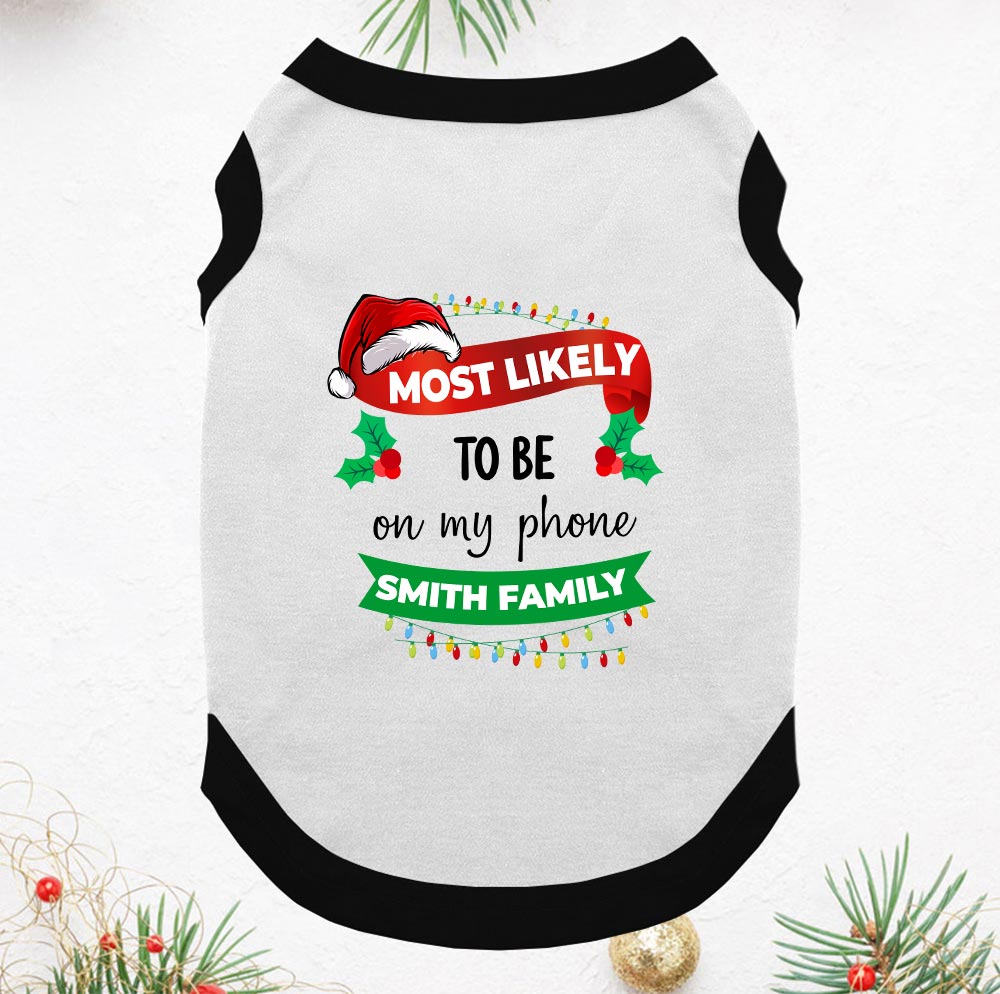 Personalized Most Likely To Family Matching Pajamas With Dog
