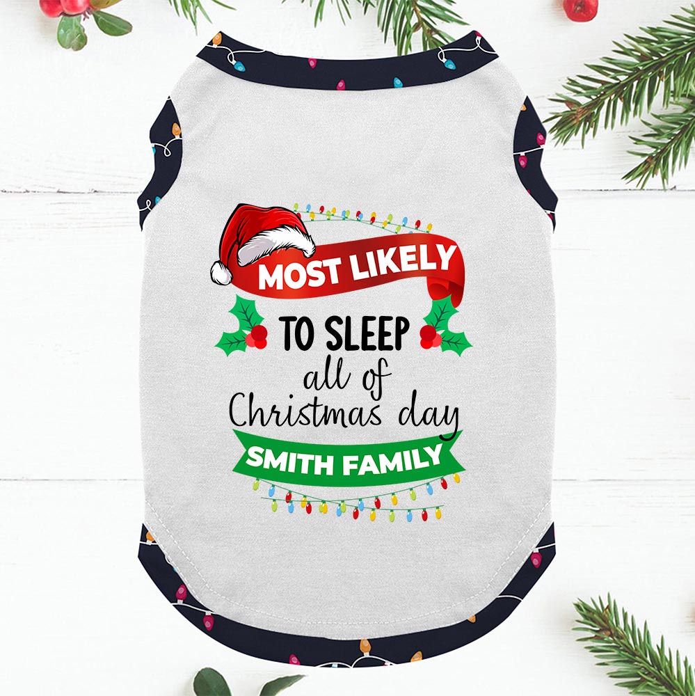 Customizable Most Likely To Short Sleeve Matching Holiday Pajamas Customizable Most Likely To Short Sleeve Matching Holiday Pajamas