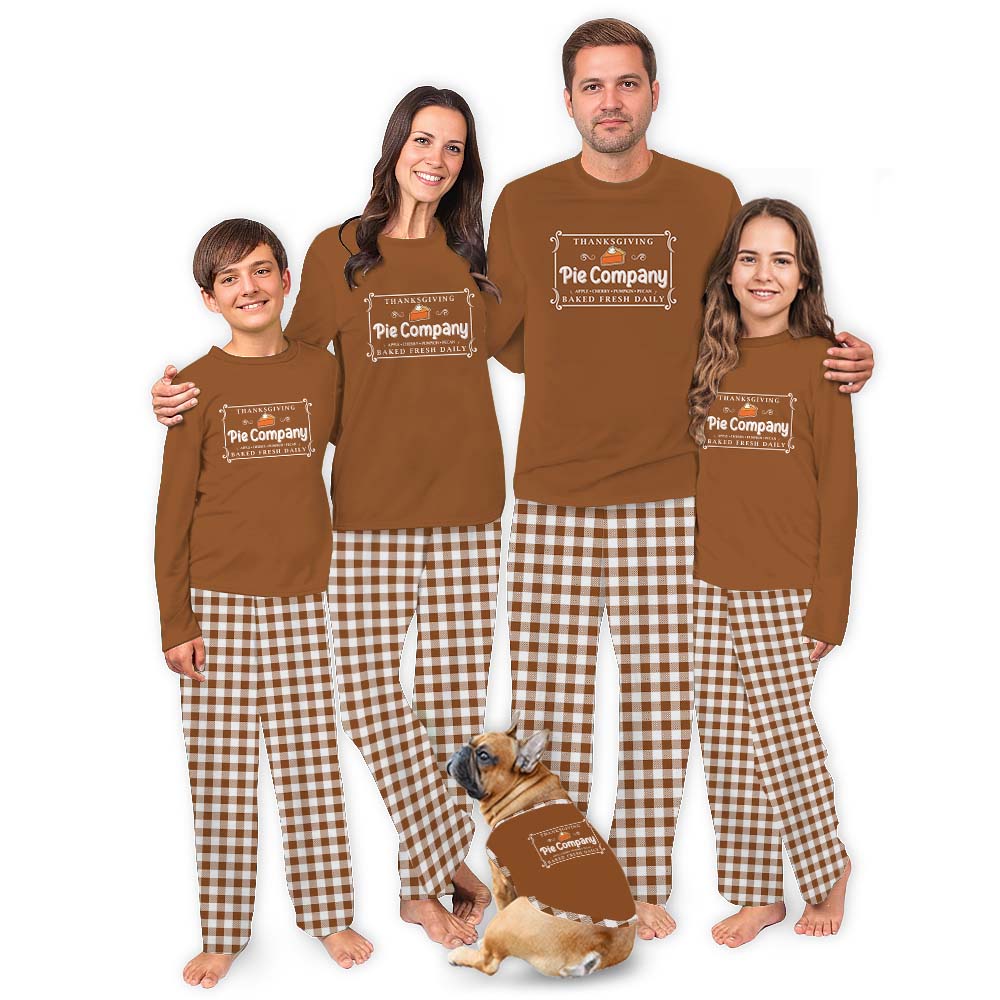 Matching Fall Pajamas Including Plus Size Brown Plaid Matching Fall Pajamas Including Plus Size Brown Plaid