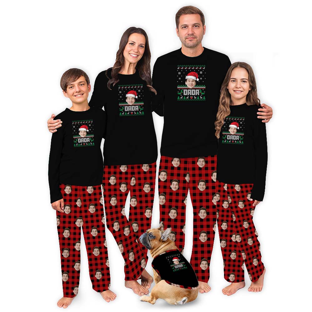 Customized Face Christmas PJs Sets Buffalo Plaid Customized Face Christmas PJs Sets Buffalo Plaid