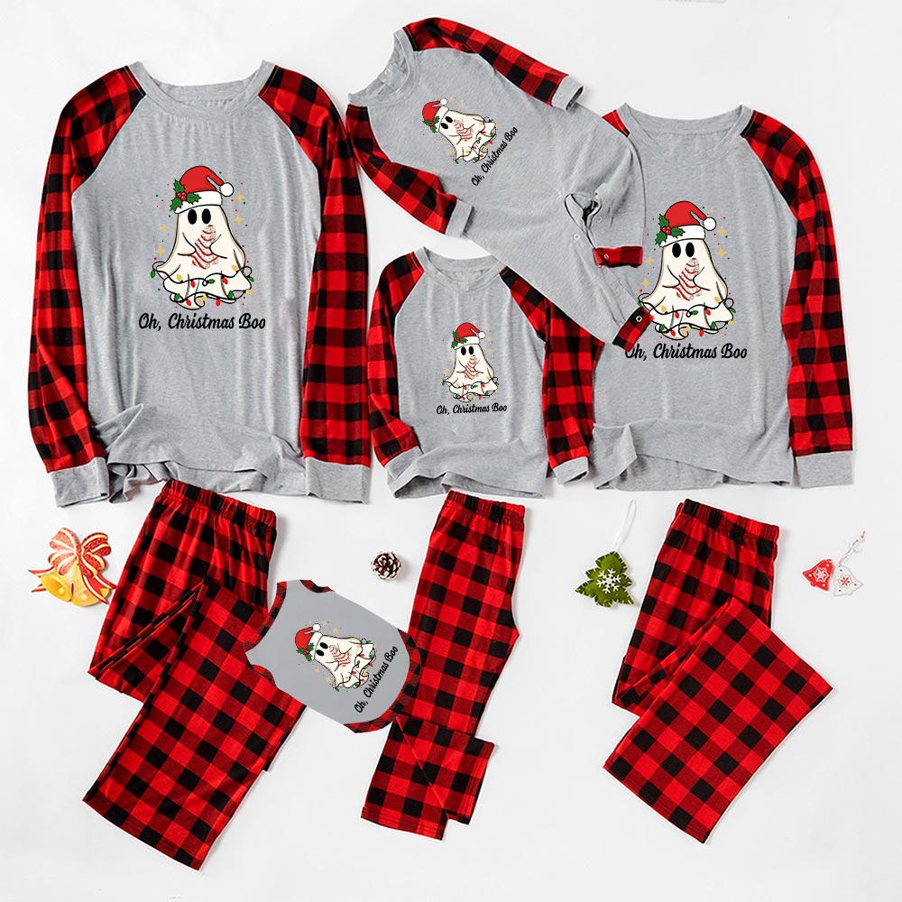Family Xmas Pajamas Sets Saying Oh Christmas Boo Family Xmas Pajamas Sets Saying Oh Christmas Boo