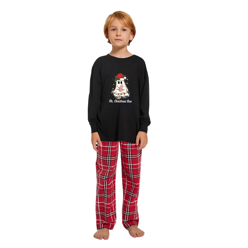Oh Christmas Boo Family Pajamas With Plus Size Cotton Oh Christmas Boo Family Pajamas With Plus Size Cotton
