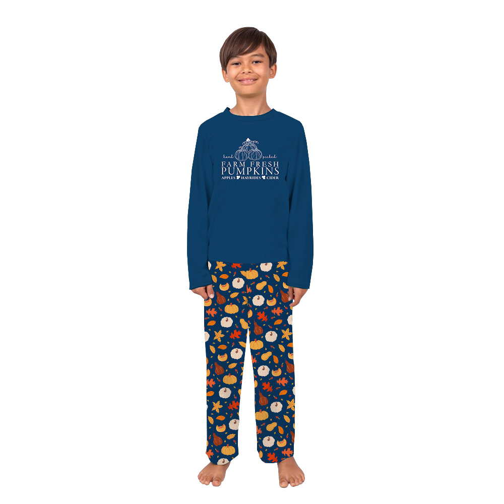 Unique Matching Pumpkin Pajamas Family For Adult And Kid